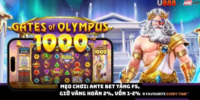 Bí kíp Gates of Olympus U888